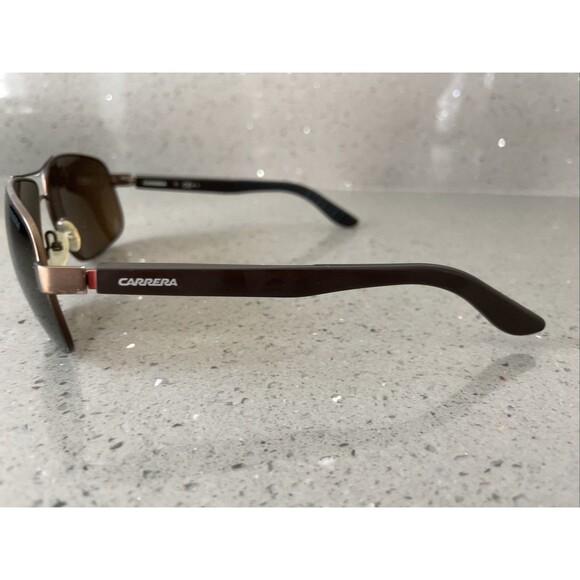 Carrera 8003 0RPU8 Brown Wrap Sunglasses Brown Lens 62-16 130 FRAMES ONLY - Picture 3 of 13